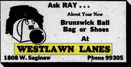 Westlawn Lanes - Oct 27 1950 Ad (newer photo)